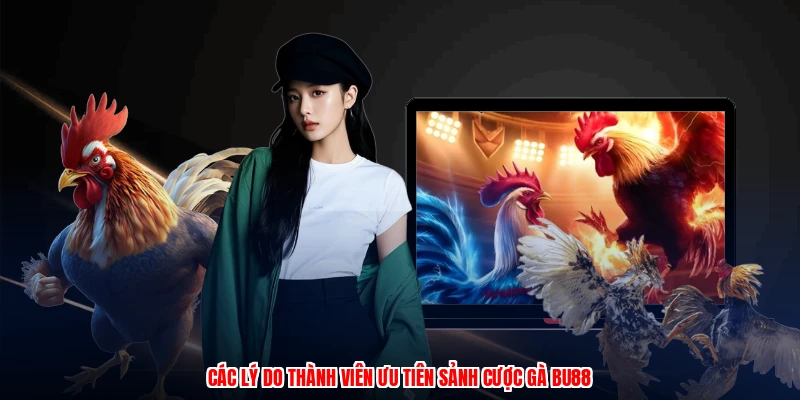 Các lý do thành viên ưu tiên sảnh cược gà BU88