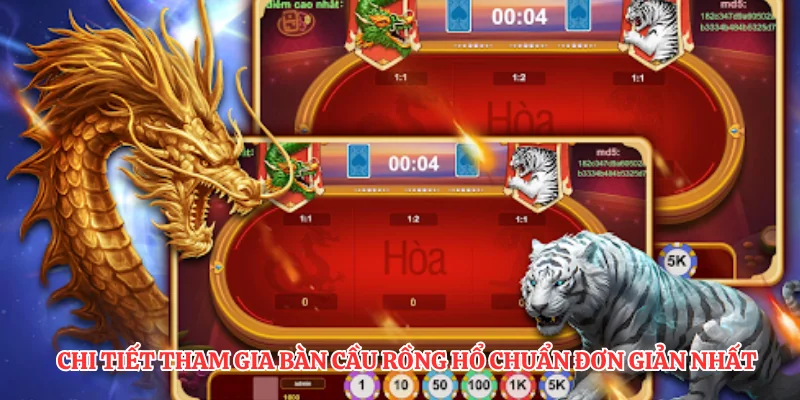 Chi tiết tham gia bàn cầu rồng hổ chuẩn đơn giản nhất